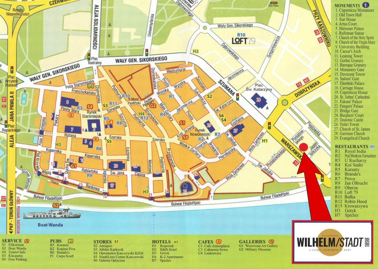 Wilhelmstadt Apartment 90M - Parking Stary Toruń Exteriör bild